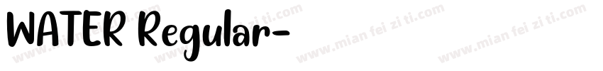 WATER Regular字体转换